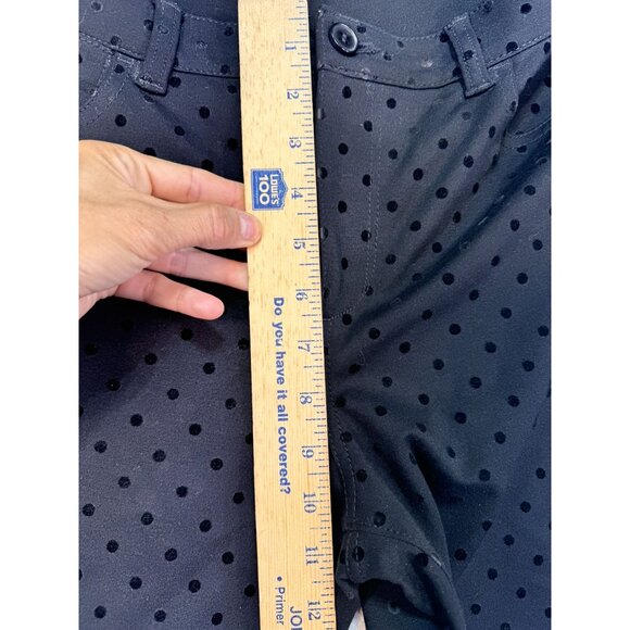 Talbots Womens Polka Dot Pants Petites 12P Black - Picture 7 of 13